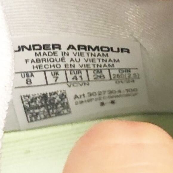 Under Armour Men Highlight MC 2.0 High Top Football Cleats Size 8 White NWOB - Picture 11 of 11